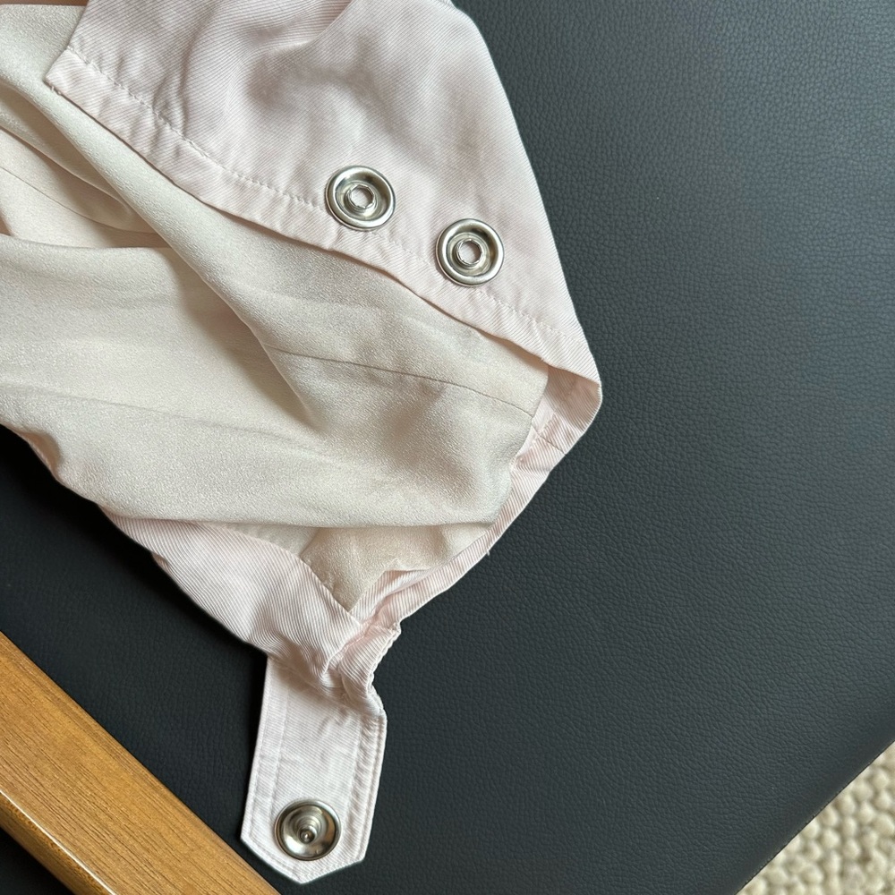 Jonathan Simkhai Light Pink Crepe Cargo Pants - Picture 9 of 12